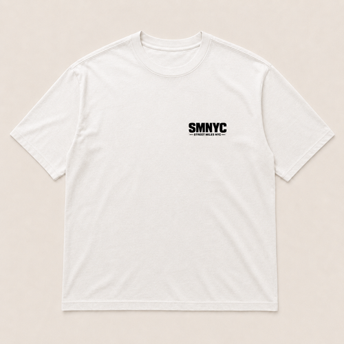 SMNYC FADED WHITE Heavy Faded Minus Tee