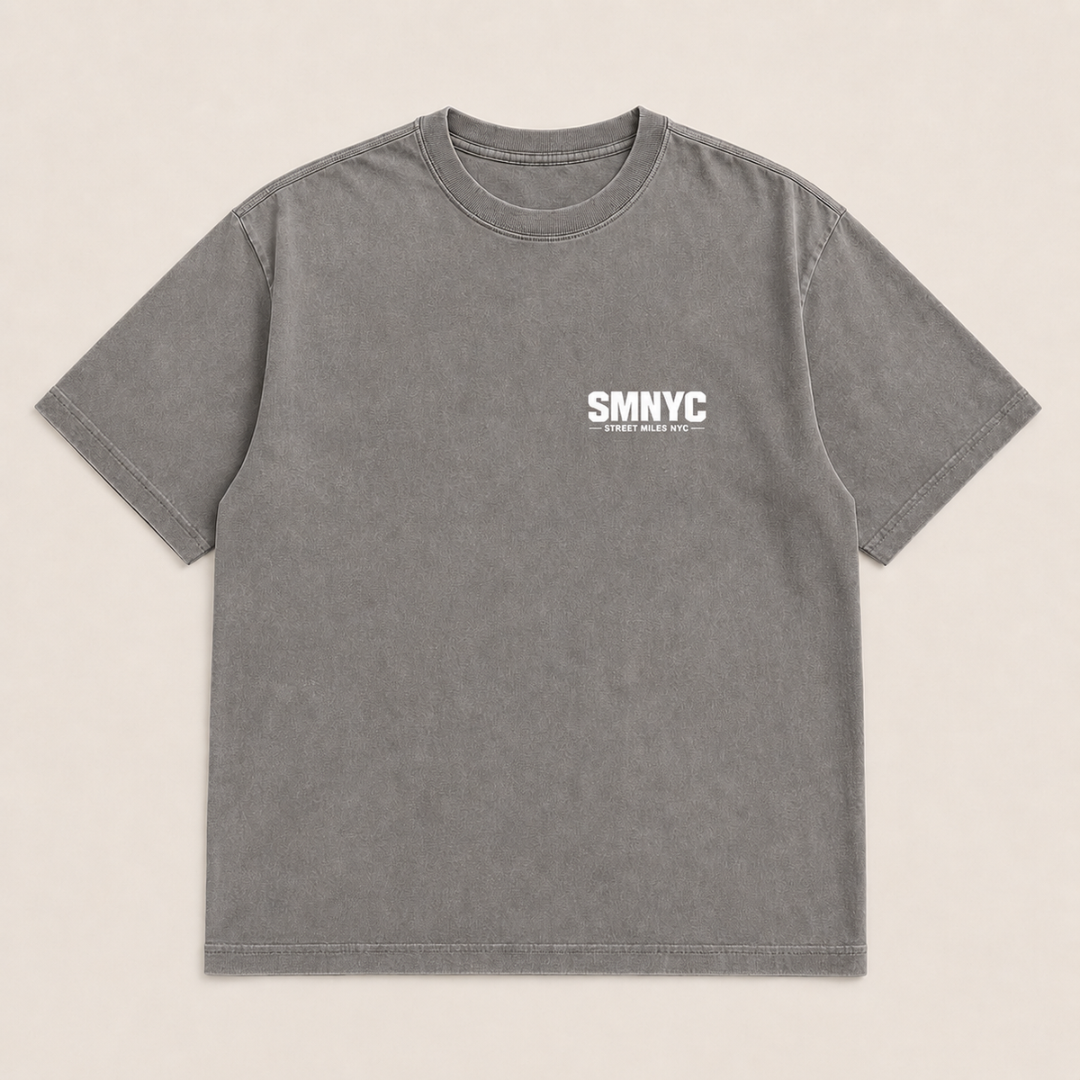 SMNYC FADED GREY Heavy Faded Minus Tee