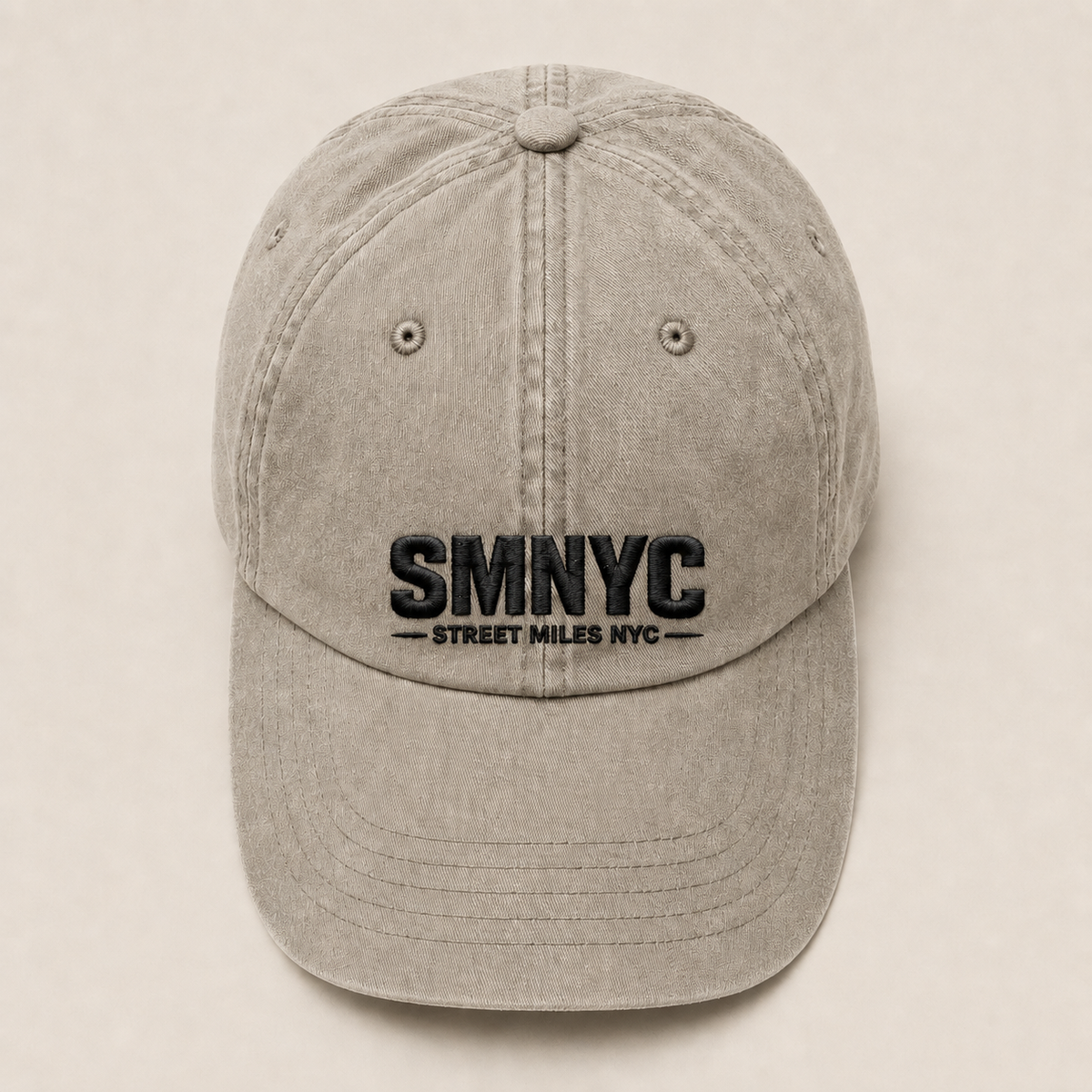 SMNYC STONE Bio-Washed Dad Hat