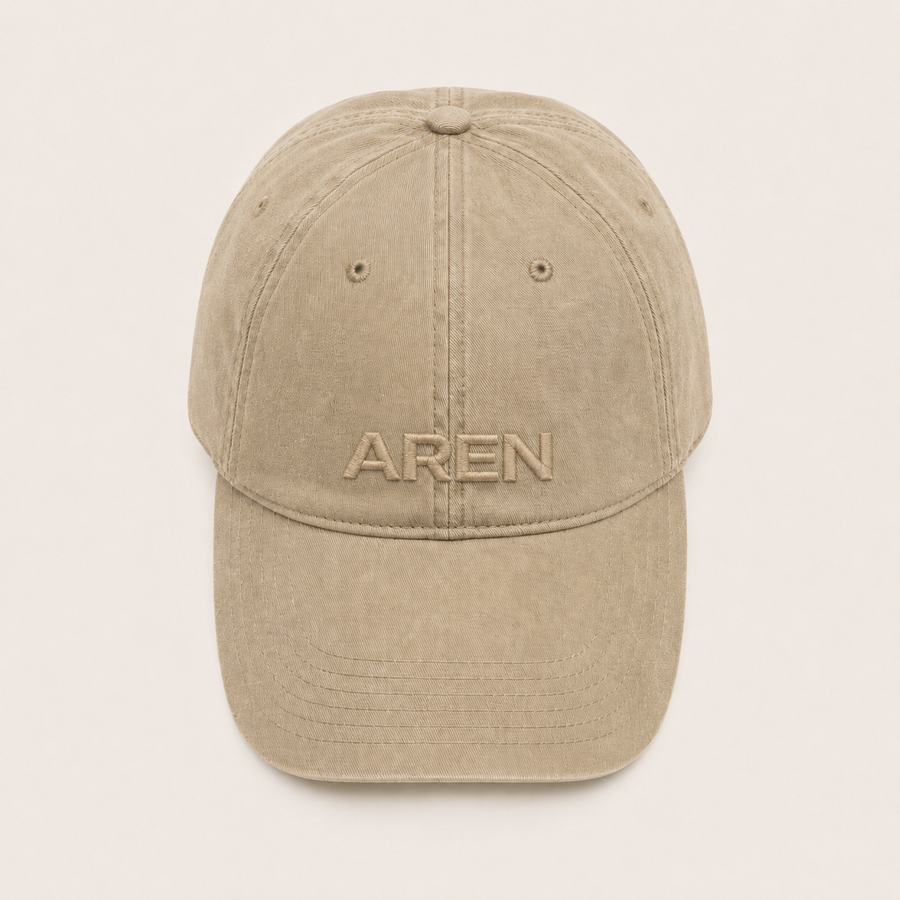 AREN Adult KHAKI Bio-Washed Dad Hat