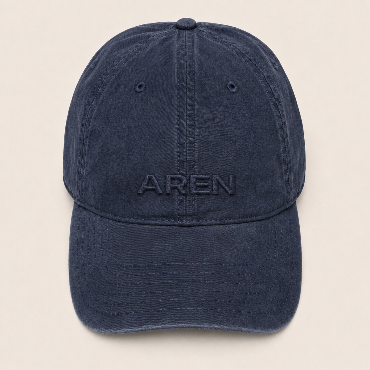 AREN NAVY Bio-Washed Dad Hat