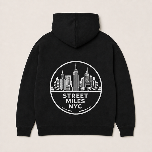 SMNYC BLACK Heavy Organic French Terry Hood