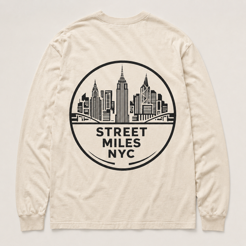 SMNYC FADED BONE Heavy Faded L/S Tee