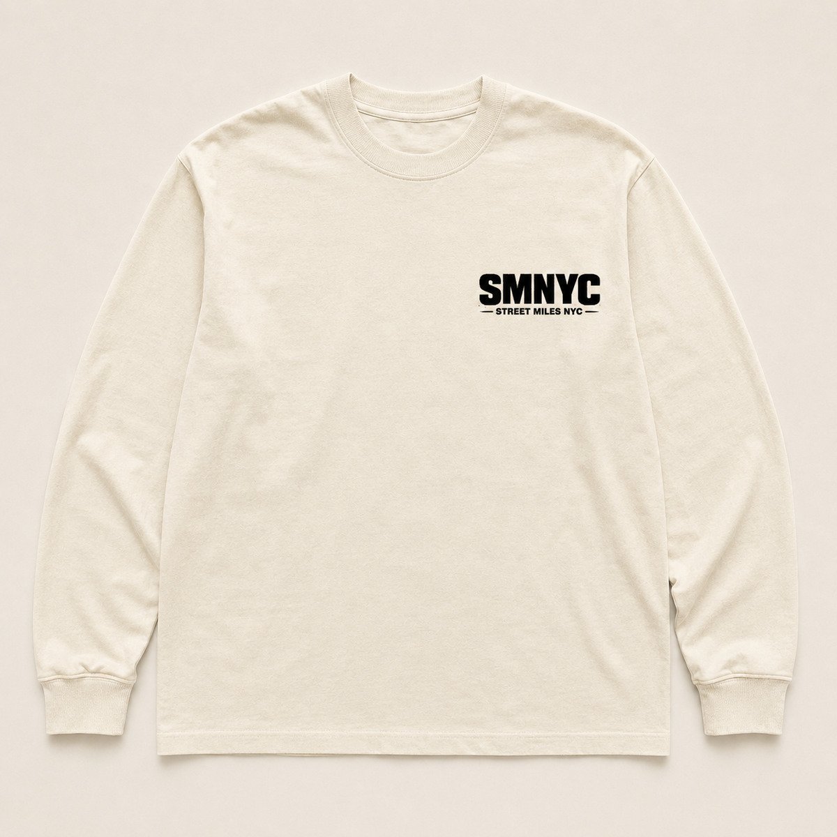 SMNYC FADED BONE Heavy Faded L/S Tee