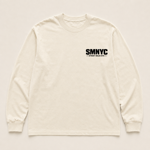 SMNYC FADED BONE Heavy Faded L/S Tee