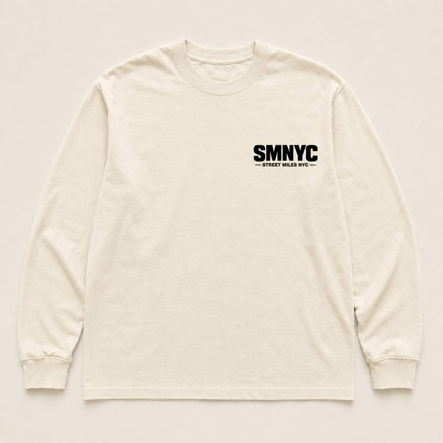 SMNYC FADED BONE HEAVY FADED L/S TEE