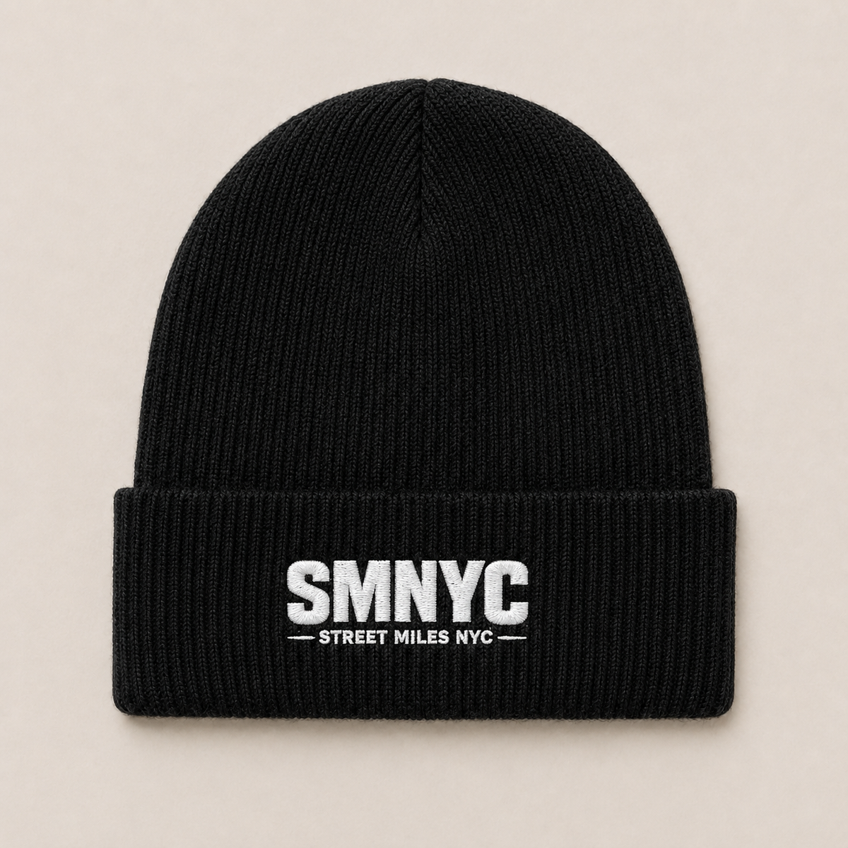 SMNYC BLACK Cuff Beanie