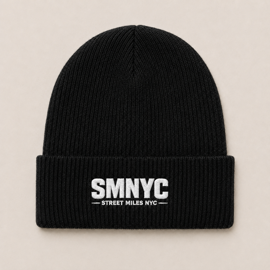SMNYC BLACK Cuff Beanie