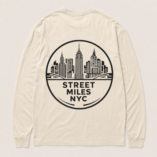 SMNYC FADED BONE WOMEN'S Heavy Faded L/S Tee