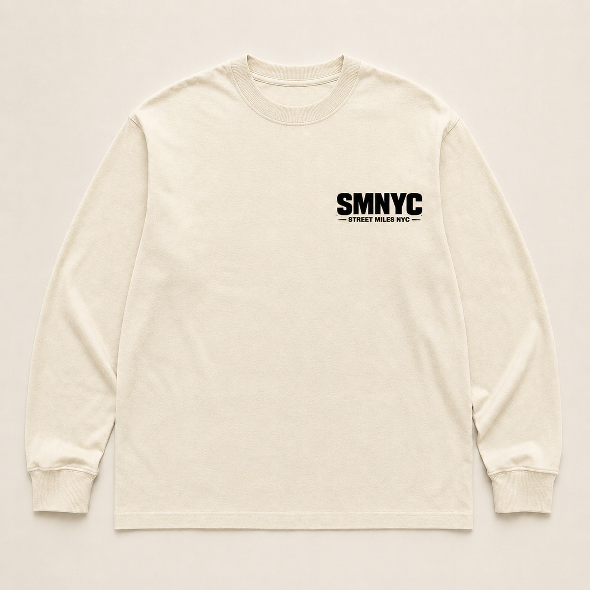 SMNYC FADED BONE WOMEN'S Heavy Faded L/S Tee