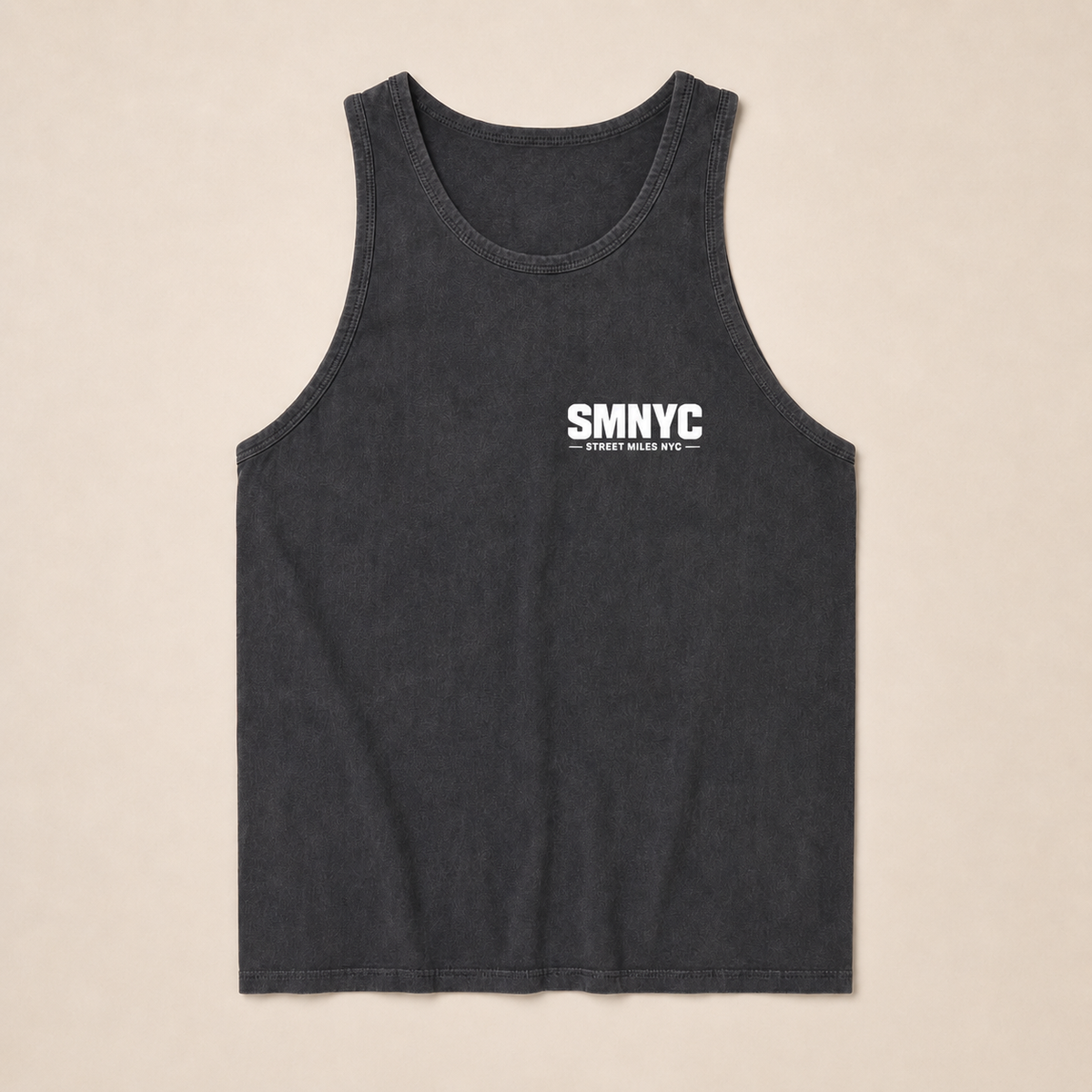 SMNYC BLACK Heavy Faded Tank