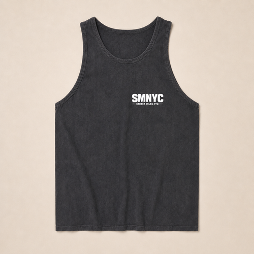 SMNYC BLACK Heavy Faded Tank