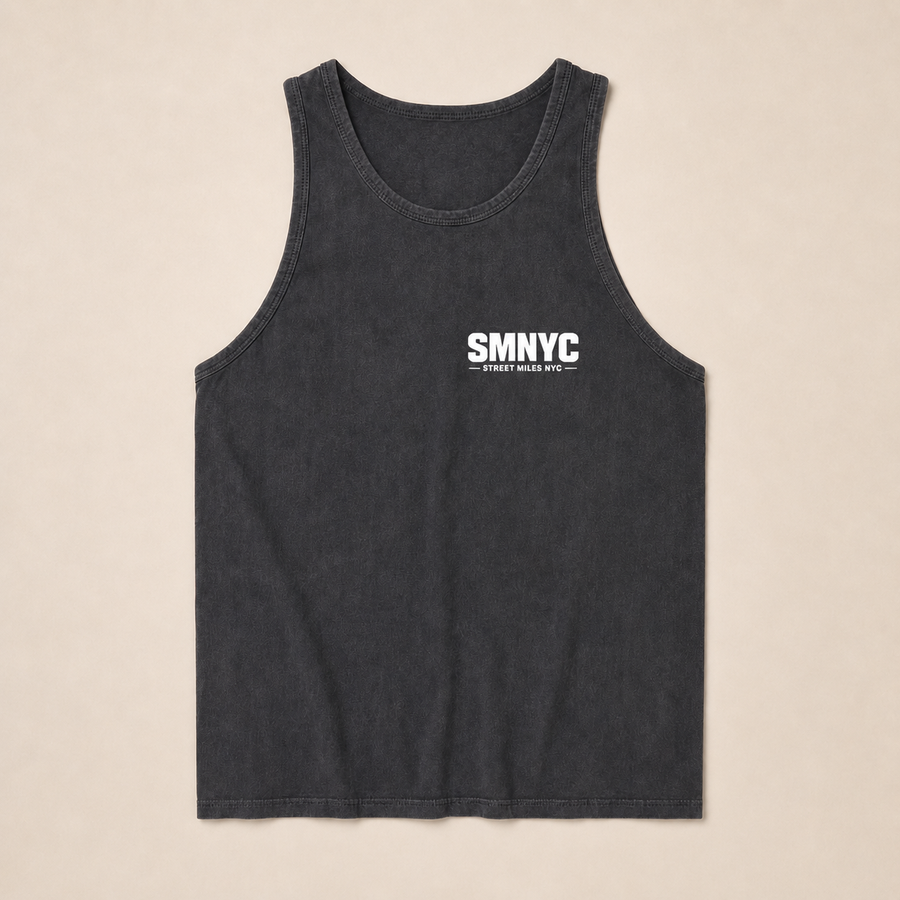 SMNYC BLACK Heavy Faded Tank