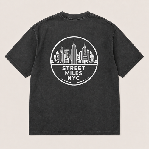 SMNYC FADED BLACK Heavy Faded Tee