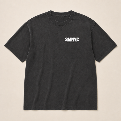 SMNYC FADED BLACK Heavy Faded Tee