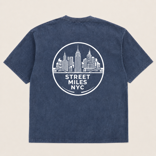 SMNYC FADED INDIGO Heavy Faded Tee