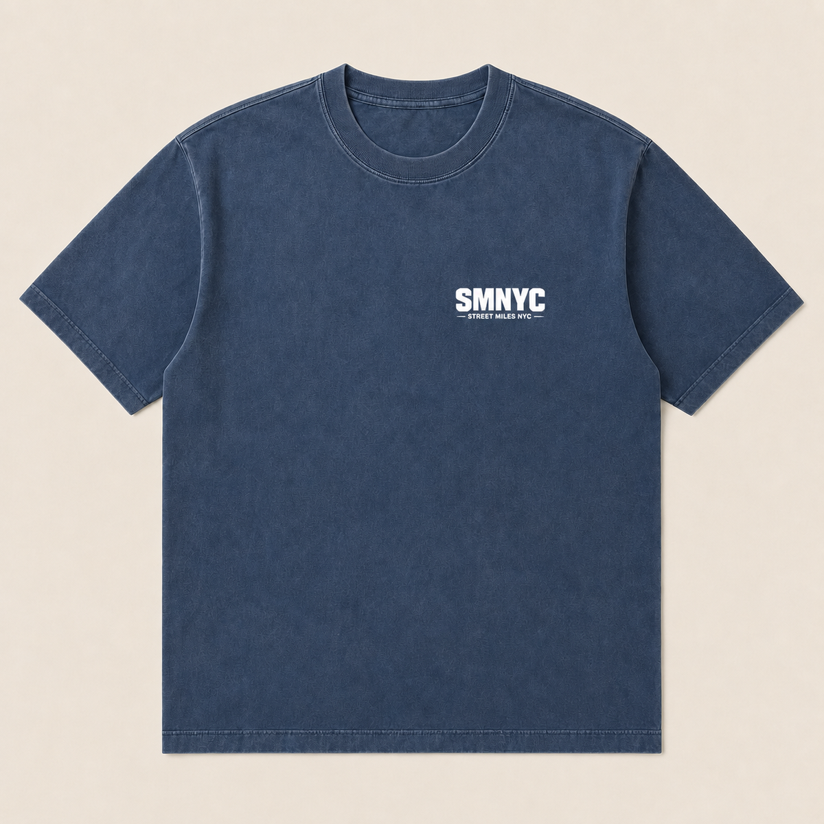 SMNYC FADED INDIGO Heavy Faded Tee