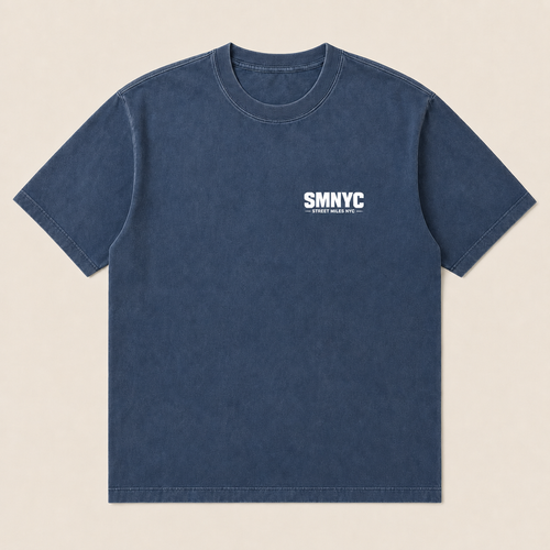 SMNYC FADED INDIGO Heavy Faded Tee