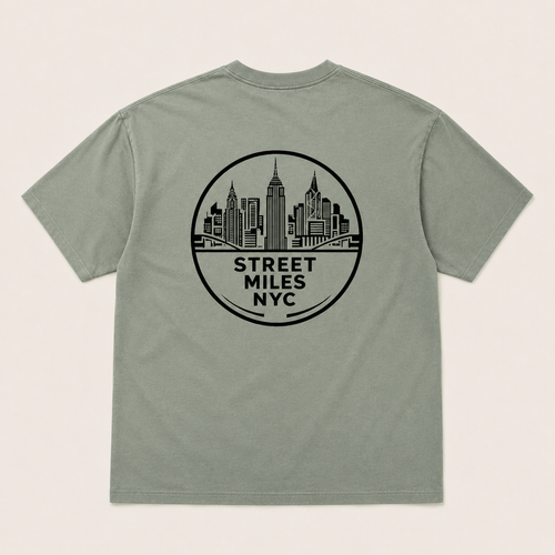 SMNYC FADED EUCALYPTUS Heavy Faded Tee