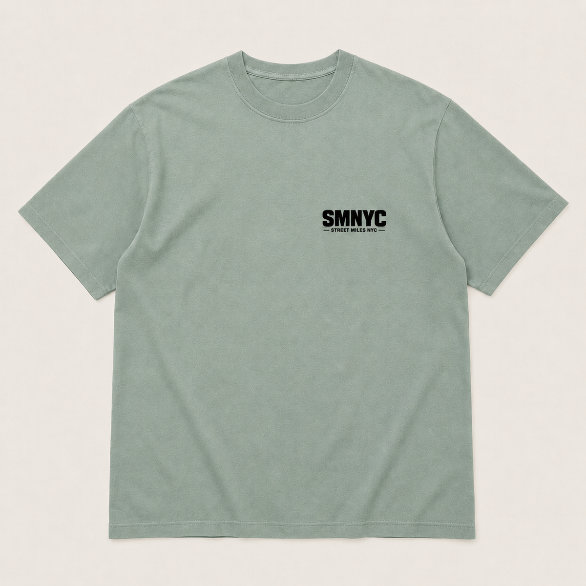 SMNYC FADED EUCALYPTUS Heavy Faded Tee