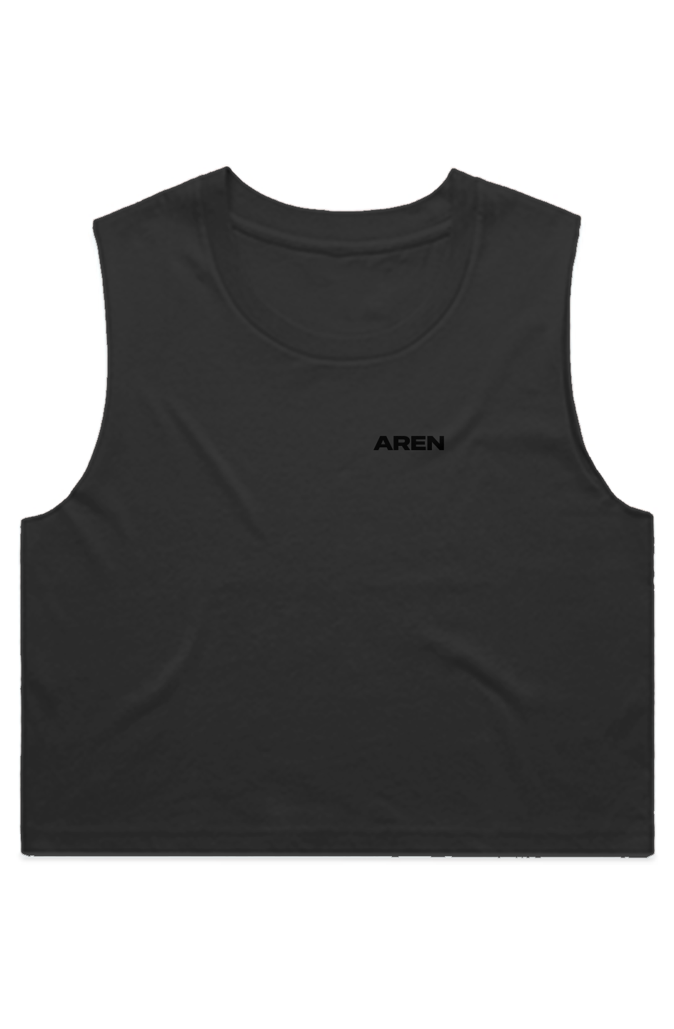 AREN BLACK TONAL WO'S CROP TANK