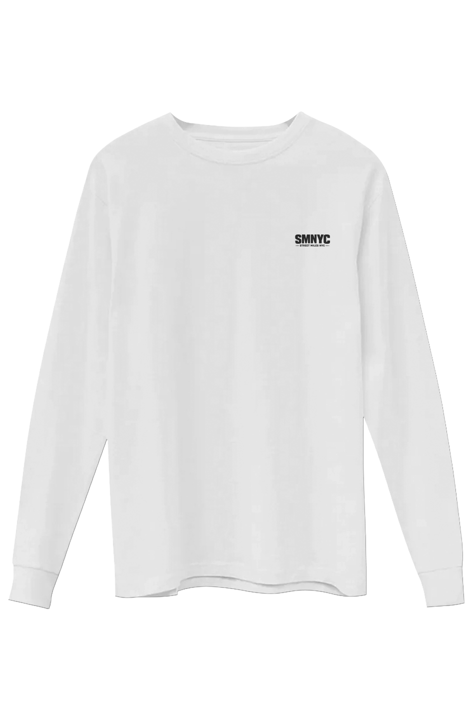 SMNYC WHITE Supima Long Sleeve Tee