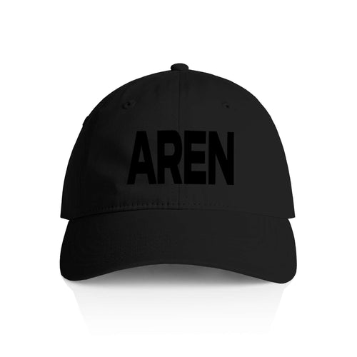 AREN BLACK Adult Bio-Washed Dad Hat