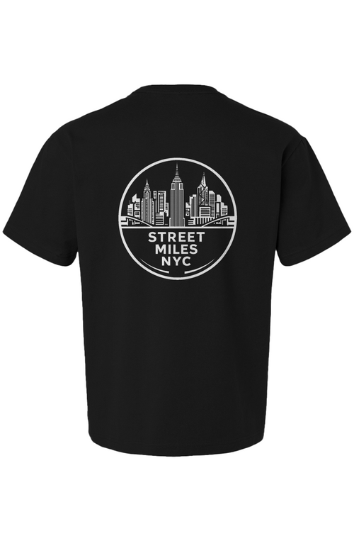 SMNYC Black Boxy Heavy Tee