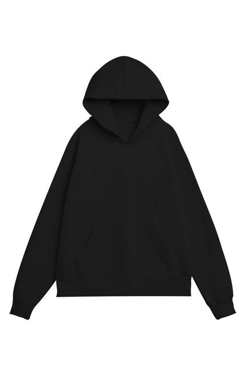 Heavy Black SMNYC Organic French Terry Hood