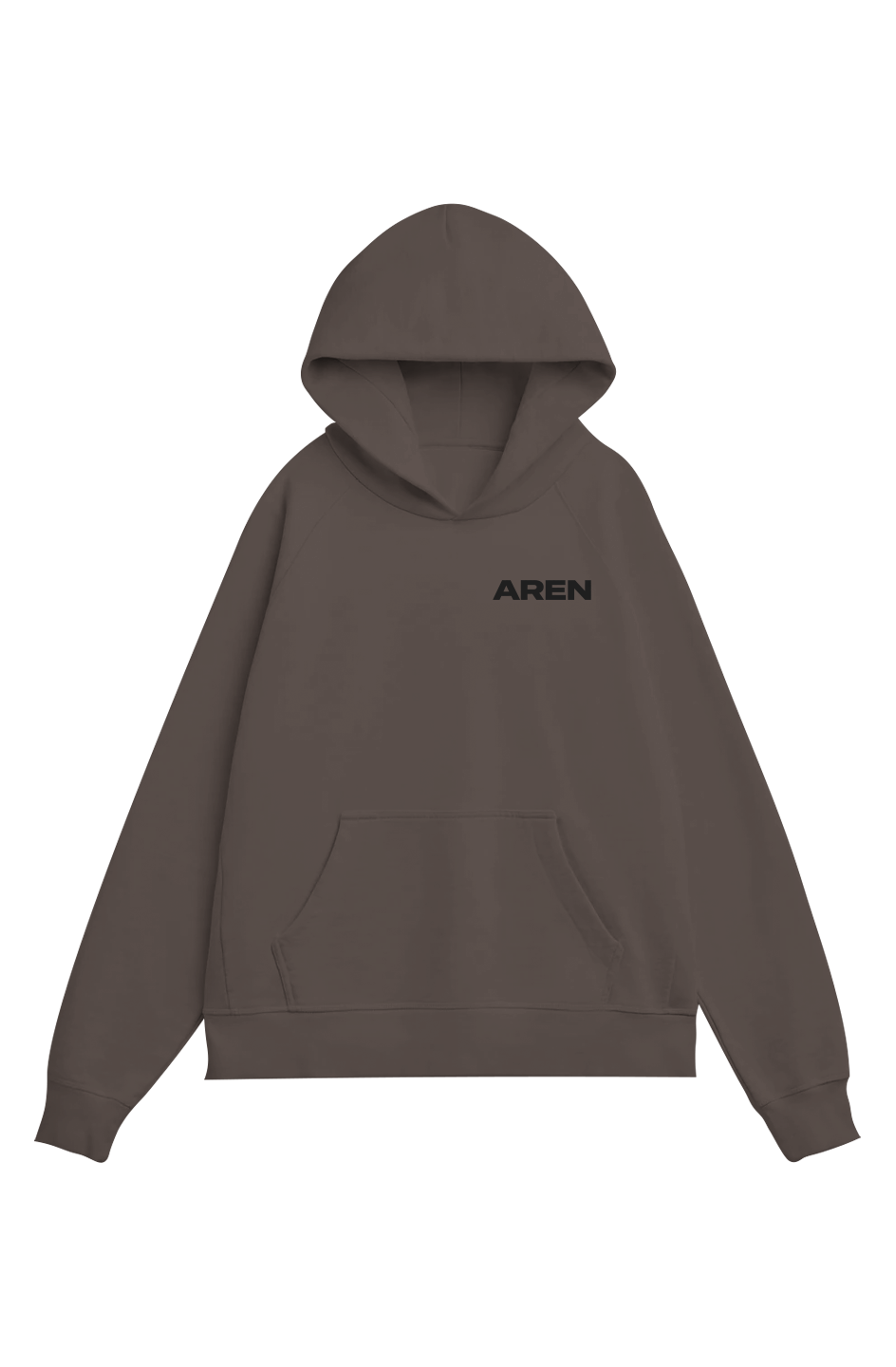 Heavy AREN Chocolate Organic French Terry Hood