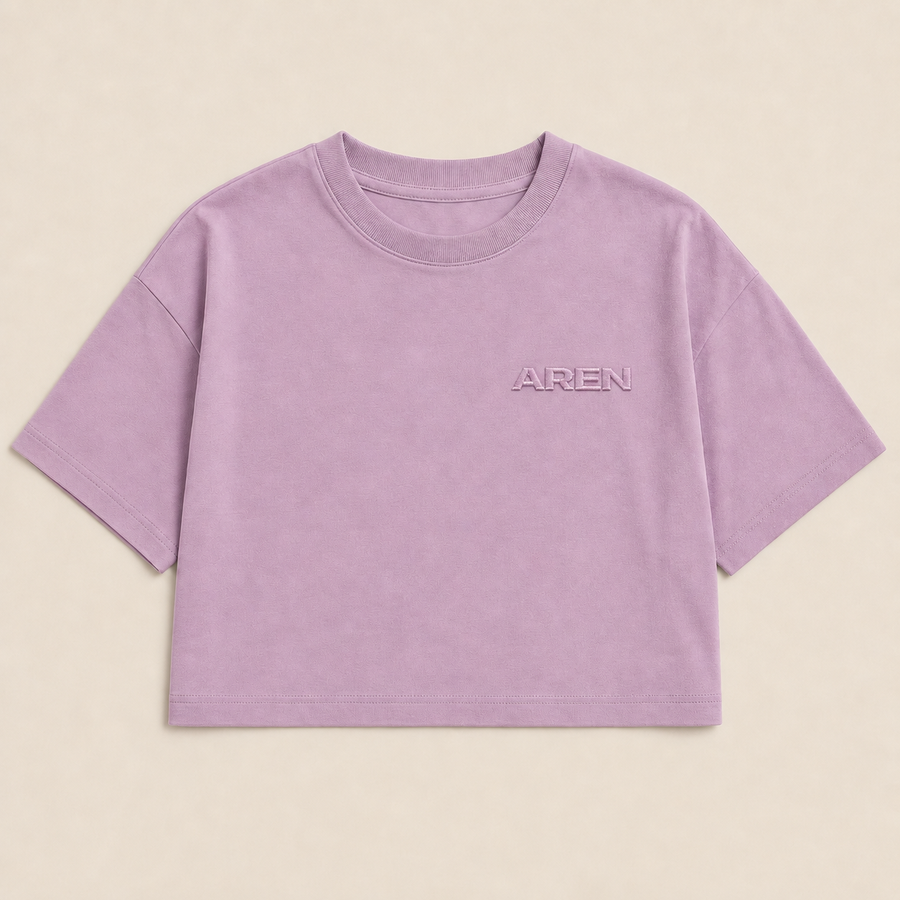 AREN ORCHID Wo's Martina Crop Tee