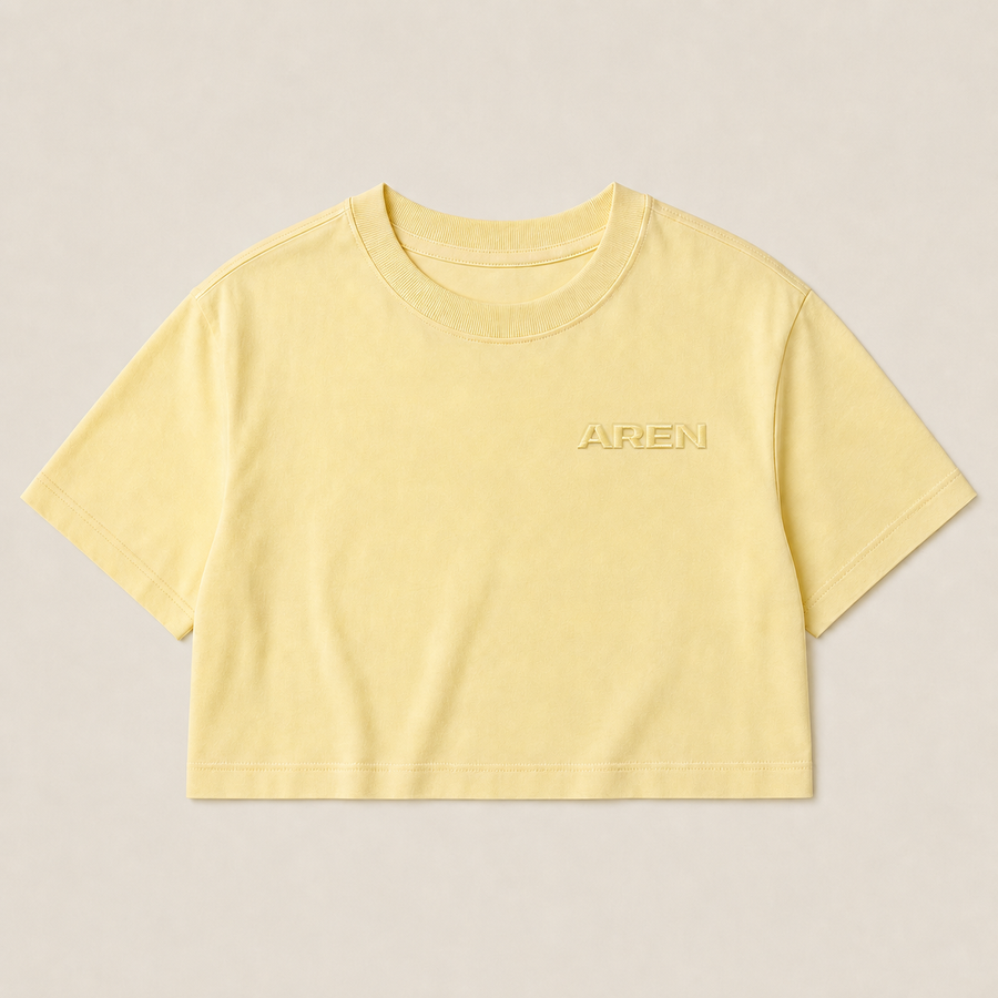 AREN BUTTER Wo's Martina Crop Tee